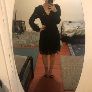 Michael Kors Sheer Black Dress